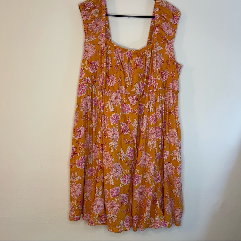 Old Navy Floral Dress - Orange and Pink